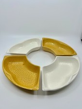 Chip & Dip Dishes 4 pc YELLOW