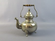 Teiera Antica in silver plate servizio tè fatto a mano XX Sec.