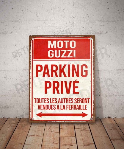 Plaque métal vintage moto - plaque,