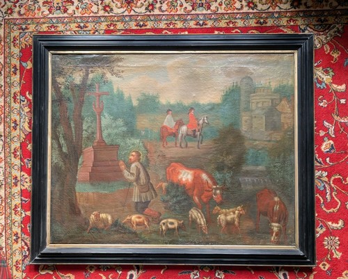 Hst scène pastorale - scène,