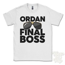 T-SHIRT JORDAN FINAL BOSS divertente regalo di Natale highland swordale ponte bonar