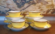 Richard Ginori - Servizio Contessa Consommé X6 Citrino Manifattura Di Doccia