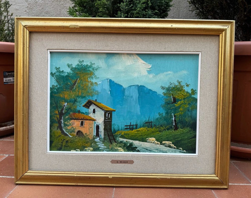 Dipinto olio tela - dipinto, su