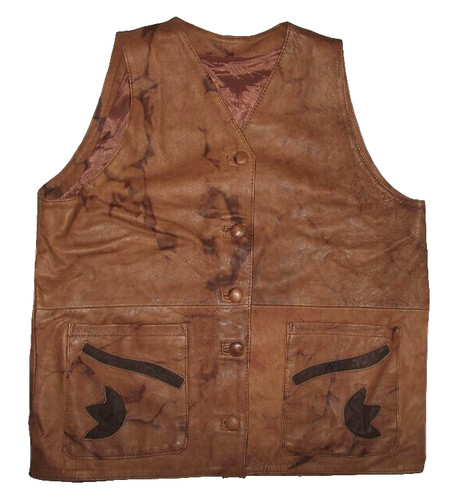 Donne gilet pelle cuoio - gilet,