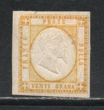 RRC 1861 Province Napoletane 20 grana giallo nuovo con gomma MH*