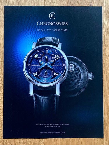 Chronoswiss flying regulator - chronoswiss,