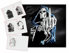 AS-117 teschio passo stencil