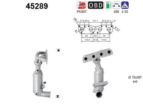 120 catalizzatore per - kw,
