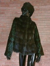 Сappotto in PELLICCIA di capretto e puzzola kid fur coat fourrure peltz gosse 