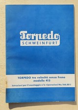 TORPEDO TRE VELOCITA’ SENZA FRENO MODELLO 415 MANUALE BICICLETTA CORSA
