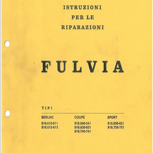 Manuale officina lancia - manuale,