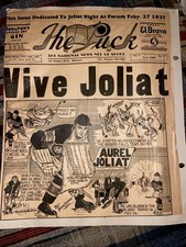 1937 AURELE JOLIAT NHL HOCKEY