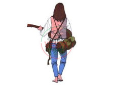 Adesivo Vagabondo Hippie