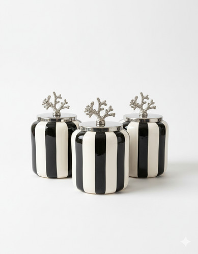 Set barattoli ceramica - set,