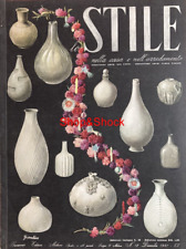 LO STILE NELLA CASA E ARREDAMENTO Copertina Vasi Richard Ginori Gariboldi 1941