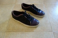 Lanvin Paris CAP-TOE Leather Sneakers Shoes Scarpe 42(8.5) Made in Italy, RARE