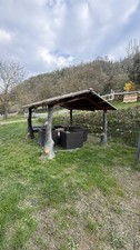 Gazebo Cemento finto legno
