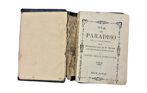 Antico libro preghiere - preghiere, 1893