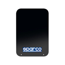 03791NR Coppia Lastre paraspruzzi auto Rally Sparco NERE gomma  ritagliabili