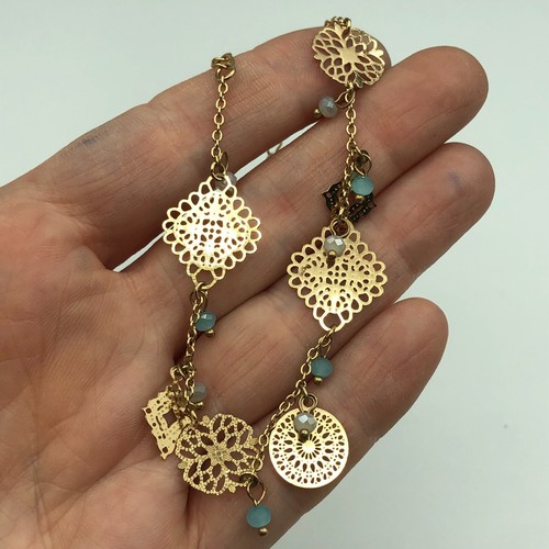 Bracciale charm tono oro - charm, e