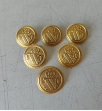 LOTTO BOTTONI  IN METALLO DORATO CON STEMMA -  VINTAGE