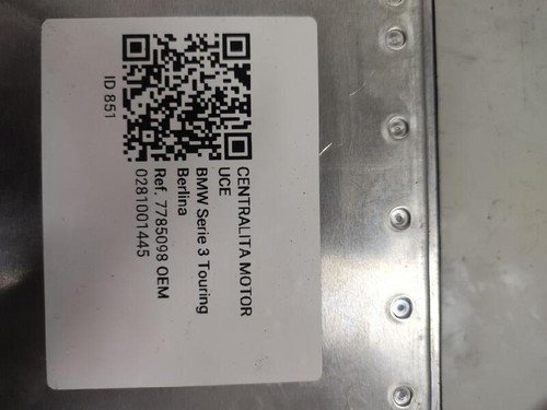 0281001445 centralina motore