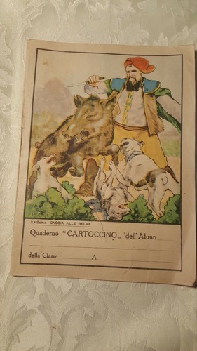 Quaderno cartoccino caccia - quaderno, "cartoccino"