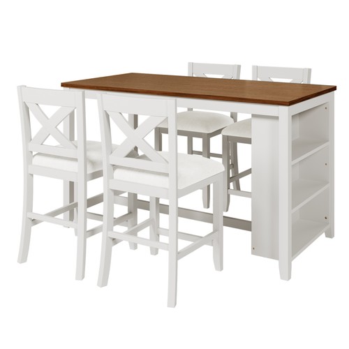 5pcs dining table set counter - 5pcs,