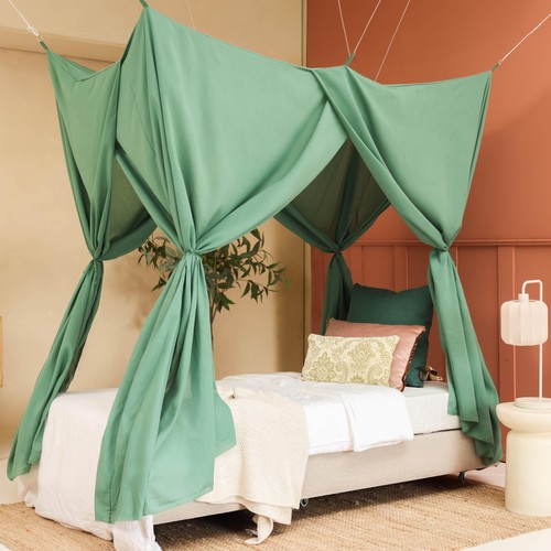 Baldacchino verde per letto - verde,