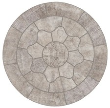 Tappeto persiano annodato a mano patchwork 203 x 203 cm - orientale, rotondo,...