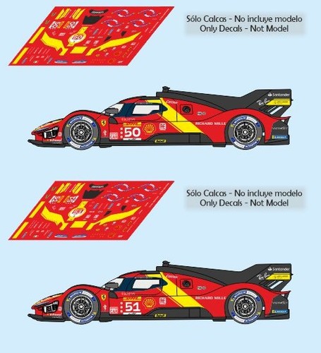Decals ferrari 499 hypercar - ferrari,