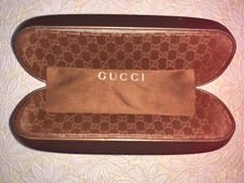 GUCCI, CUSTODIA PER OCCHIALI ORIGINALE CON PEZZOLINA, VINTAGE