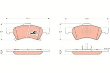 TRW GDB4129 Pastiglie freno