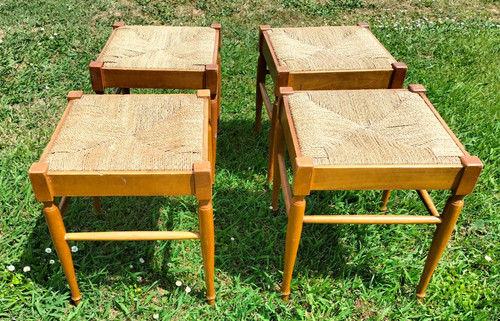Sgabello panchetto legno - legno, e