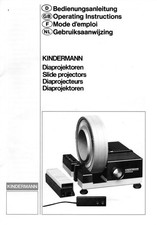 Manuale di istruzioni Manual Proiettore Diapositive Kindermann Telefocus/Autofocus/250/MC/IR