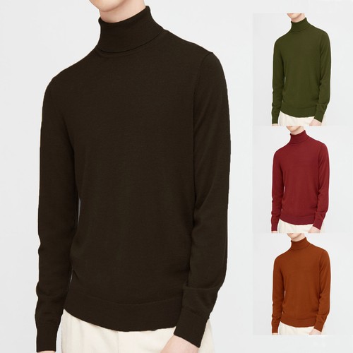 Maglione uomo collo alto - , lana