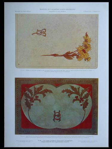 Art nouveau blotter - nouveau, blotter,