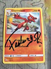 CARTA POKEMON CHARMELEON FEDERIC95ITA AUTOGRAFATA AUTOGRAFO LUCCA COMICS 2022