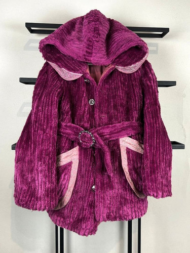 Cappotto vintage viola