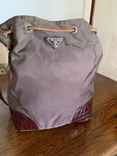 Borsa Prada marrone secchiello