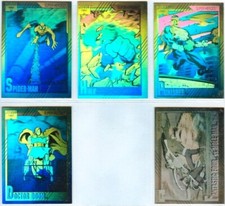 Marvel Universe - 1991 Impel: Set completo di ologrammi (5) Spider-Man