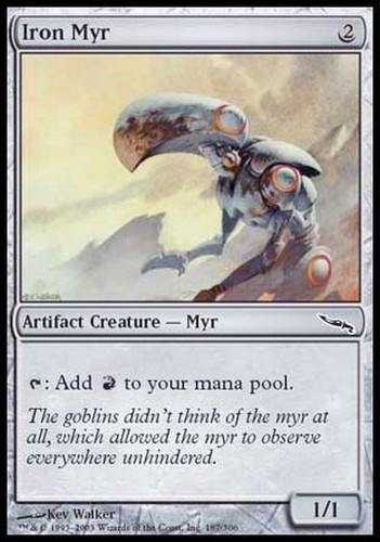 Iron myr mirrodin played - myr,