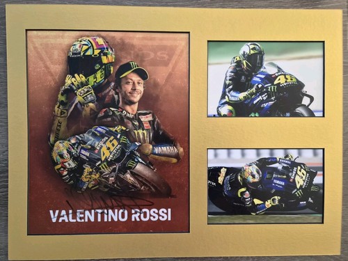 Valentino rossi signed 16x12 - rossi,