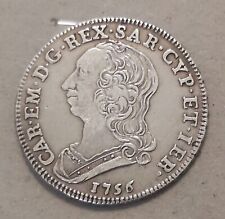 REGNO DI SARDEGNA CARLO EMANUELE III QUARTO DI SCUDO  1756