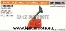 97000373 CARTER FRENO CATENA COPRICATENA MOTOSEGA OLEOMAC 970 971 980 981
