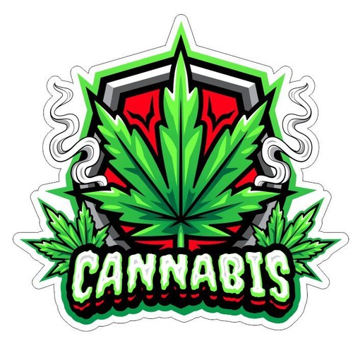 Adesivo weed cannabis - weed,
