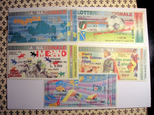 Lotto biglietti lotteria - lotto,