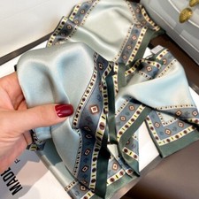 Sciarpa lunga 100% seta donna