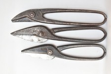 3 forbici cesoie vintage E. Svalling Eskhileun Svezia taglierina lamiera