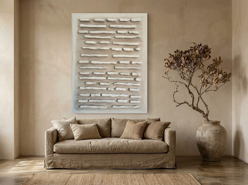Quadro beige 60x80 moderno - quadro,